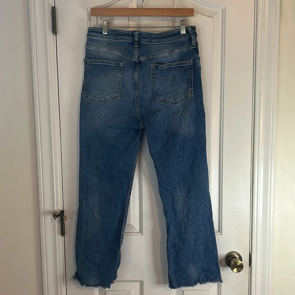 Anthropologie‎ x Pilcro | The Yaya Mid-Rise Crop Straight Jeans Plus Size 32/14